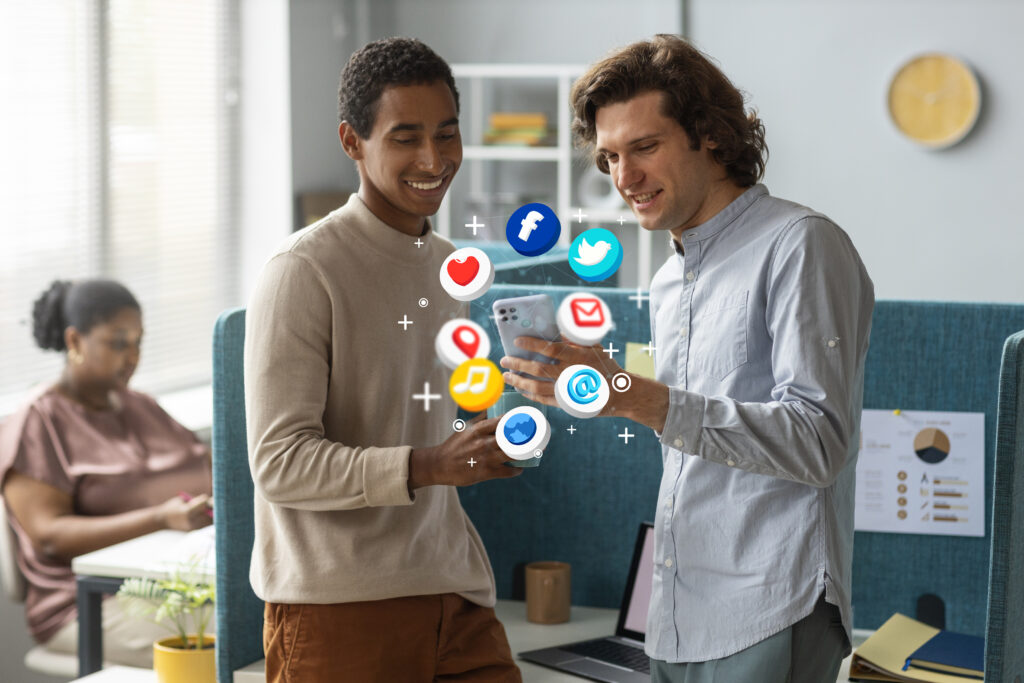 Best Marketing Strategies for E-commerce Business in 2026 2 medium shot men holding smartphone